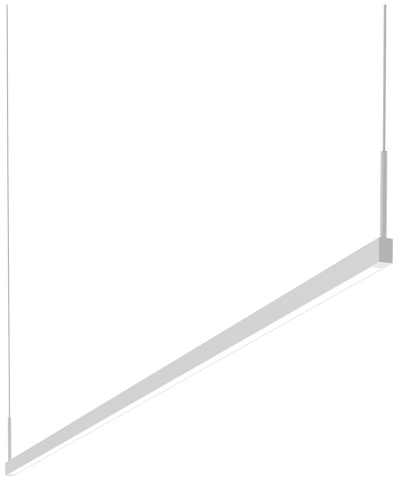 Thin-Line Two-Sided LED Pendant 6' Satin White 3000K 240" Cable