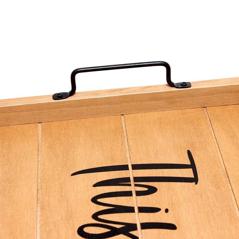 Image 3 This Is US" Decorative Wood Serving Tray more views