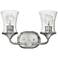 Thistledown 10 1/2" High Brushed Nickel 2-Light Wall Sconce
