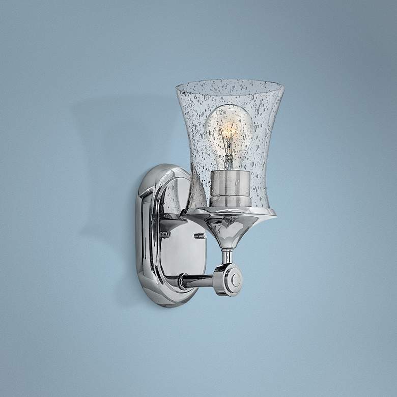Image 1 Thistledown 10 1/2 inch High Polished Nickel Wall Sconce