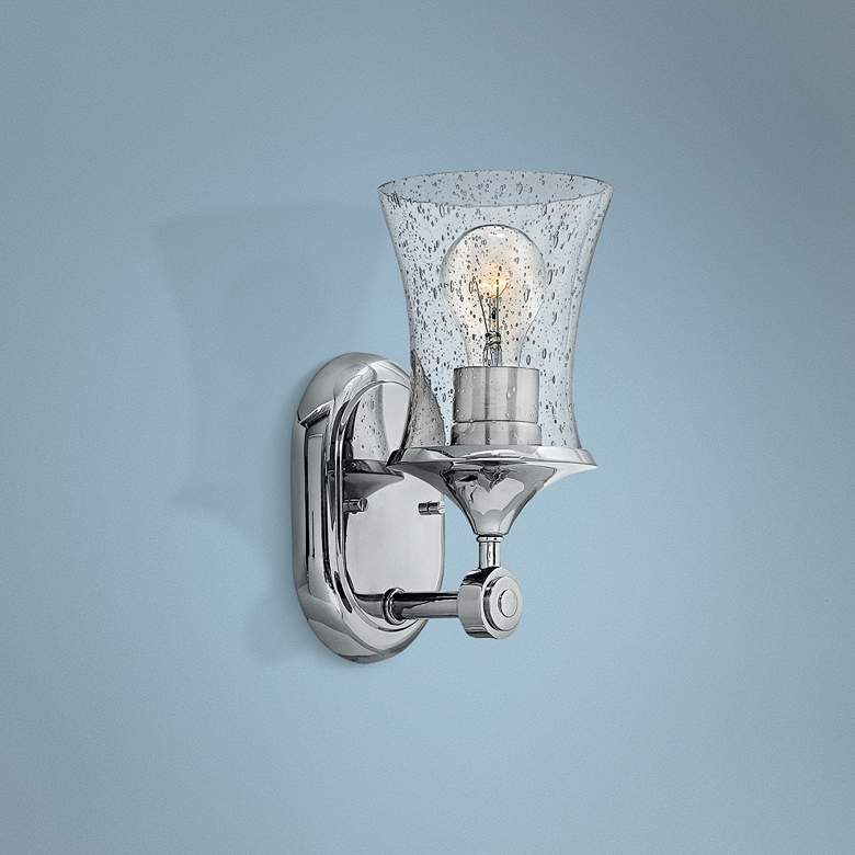 Image 1 Thistledown 10 1/2" High Polished Nickel Wall Sconce