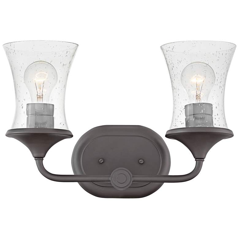 Image 1 Thistledown 10 1/4" High Buckeye Bronze 2-Light Wall Sconce