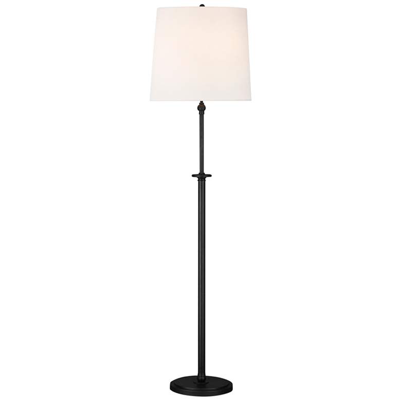 Image 2 Thomas O'Brien Capri 64 1/4" Aged Iron 2-Light LED Floor Lamp