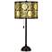 Thomas Paul Blossom Gold Metallic Tiger Bronze Club Table Lamp