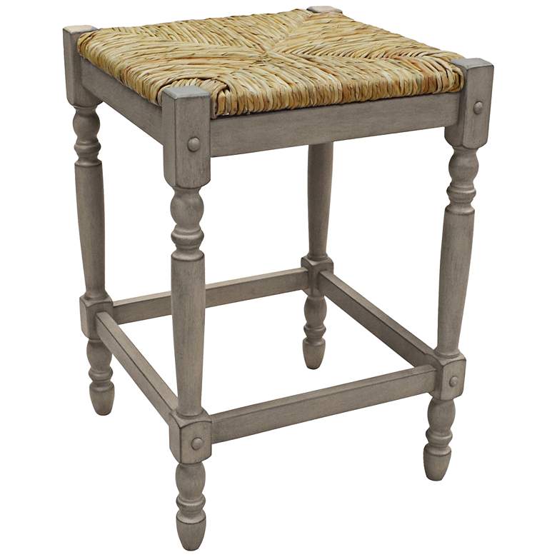 Image 1 Thomasville 23 3/4 inch Weathered Gray Counter Stool