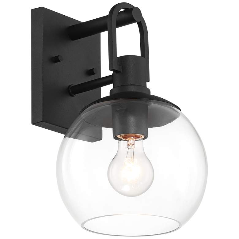 Image 7 Thompson 12 1/4" High Black Outdoor Wall Light Set of 2 more views
