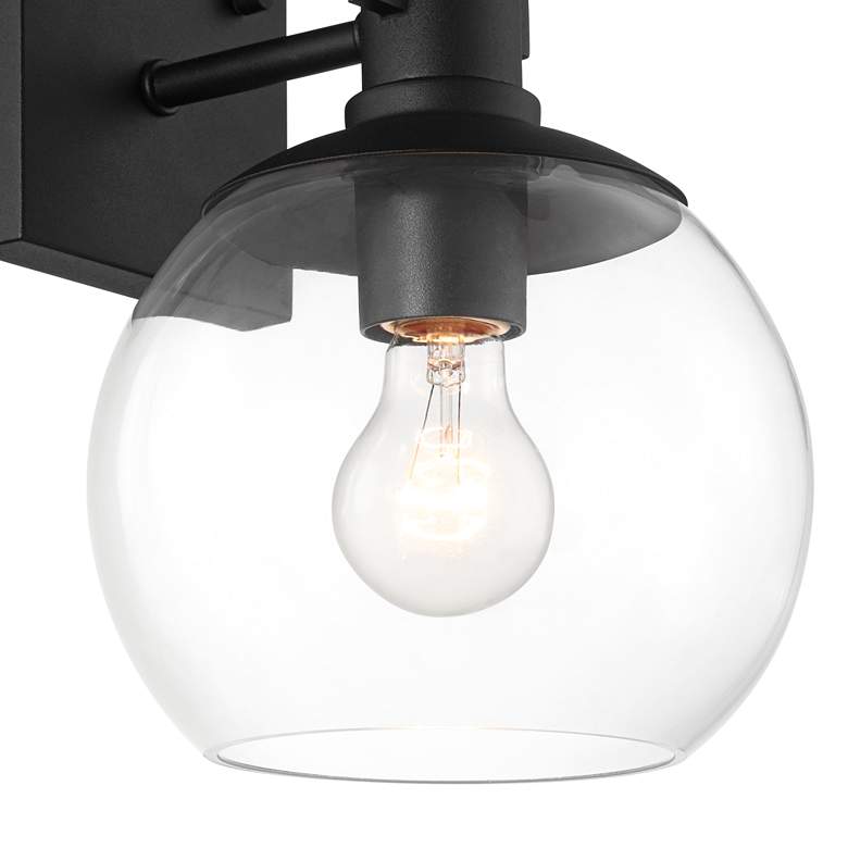 Image 4 Thompson 12 1/4" High Black Outdoor Wall Light more views