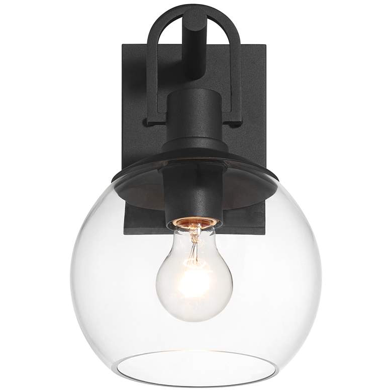 Image 5 Thompson 12 1/4" High Black Outdoor Wall Light more views