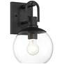 2_Thompson 12 1/4" High Black Wall Sconce