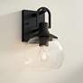 1_Thompson 12 1/4" High Black Wall Sconce