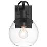 5_Thompson 12 1/4" High Black Wall Sconce more views