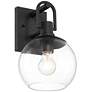 6_Thompson 12 1/4" High Black Wall Sconce more views