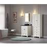 Thompson 68" High French White 4-Drawer Tall Linen Cabinet
