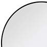 3_Thompson Matte Black 27 3/4" Round Framed Wall Mirror  more views