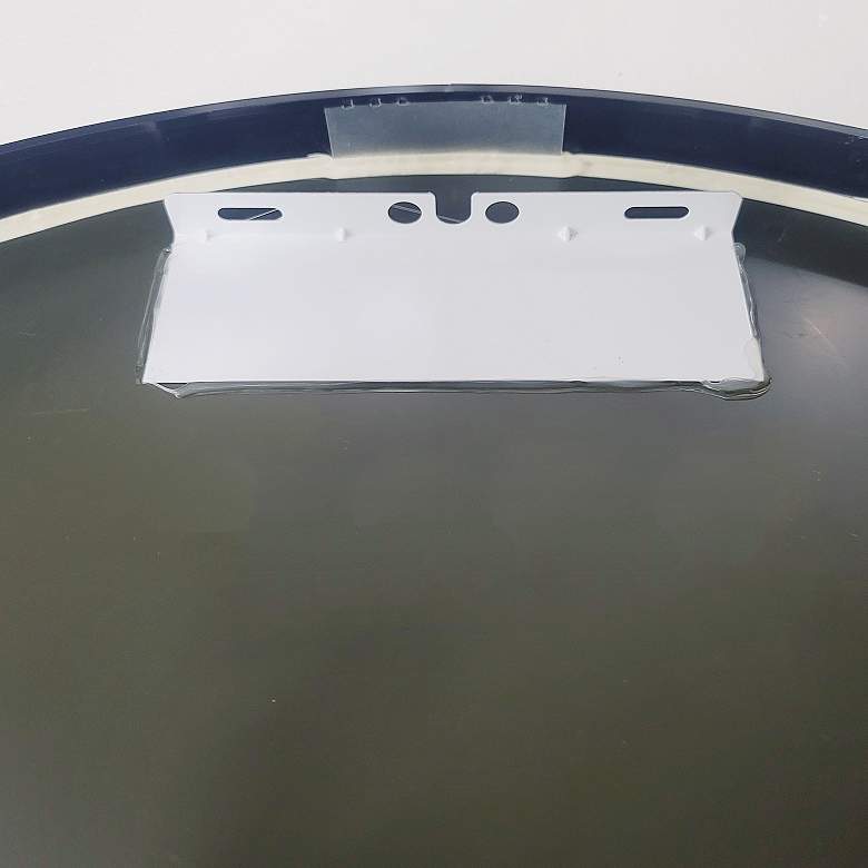 Image 5 Thompson Matte Black 27 3/4" Round Framed Wall Mirror  more views