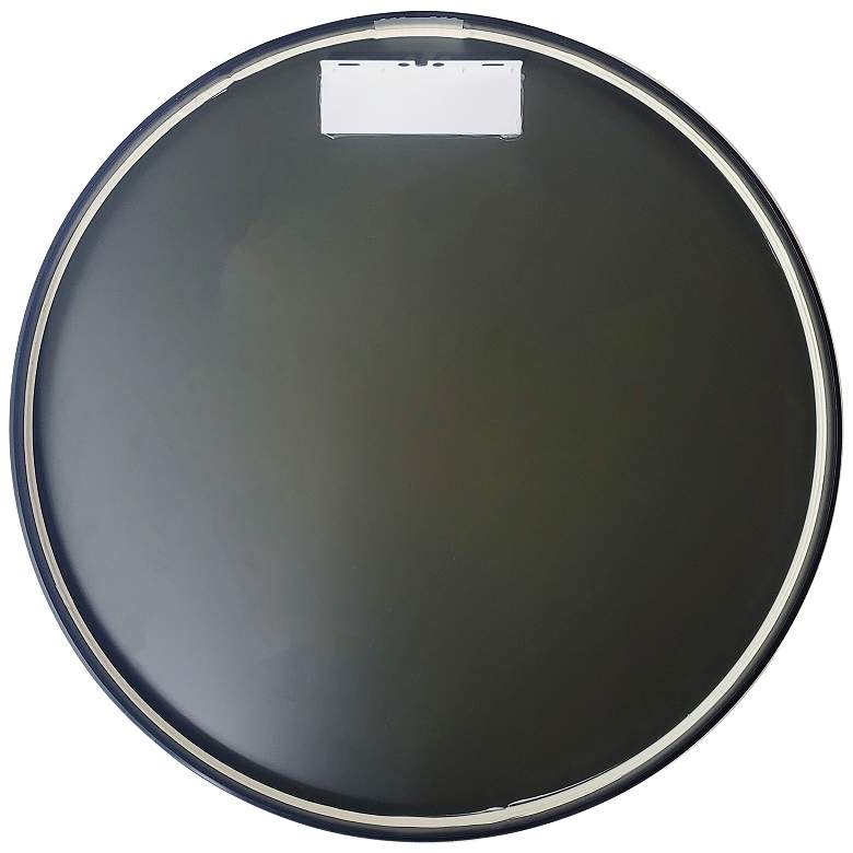 Image 6 Thompson Matte Black 27 3/4" Round Framed Wall Mirror  more views