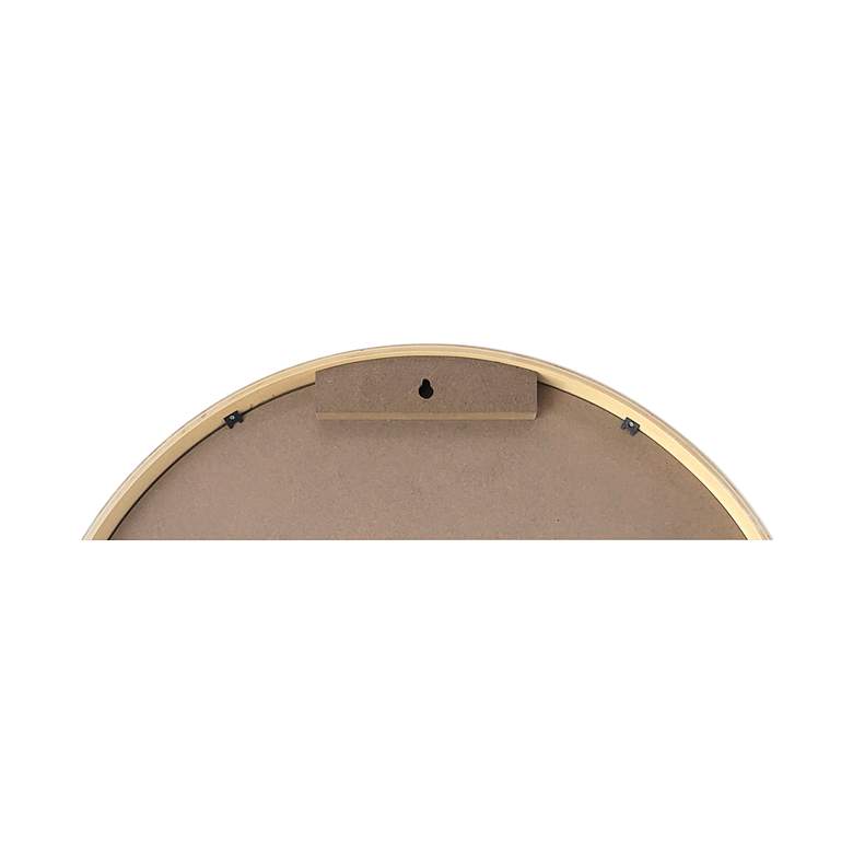 Image 6 Thompson Matte Natural 23 1/2" Round Framed Wall Mirror more views