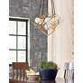 5_Thomson 21" Wide Gold 6-Light Pendant with White Glass more views