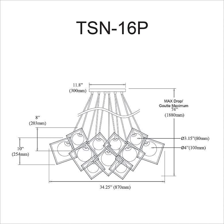 Image 3 Thomson 34.25" Wide 16 Light Gold Chandelier more views
