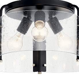 Image2 of Thoreau 18in" 3 Light Semi Flush Black more views