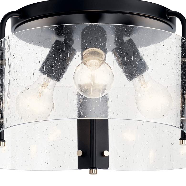 Image 2 Thoreau 18in" 3 Light Semi Flush Black more views