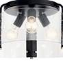 Thumbnail2 of Thoreau 18in" 3 Light Semi Flush Black more views