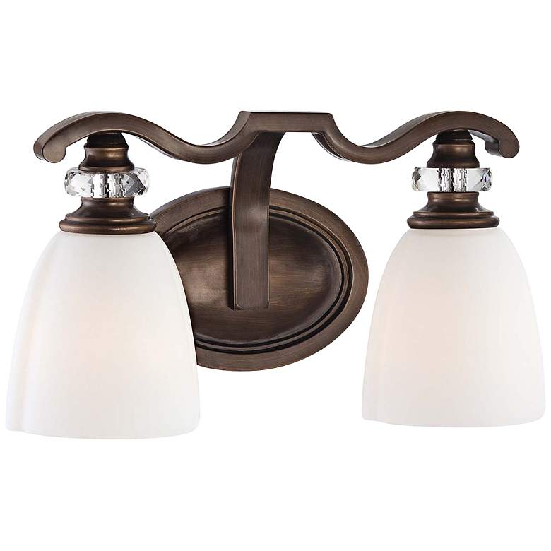 Image 1 Thorndale 14 3/4" Wide Dark Noble Bronze Bathroom Light