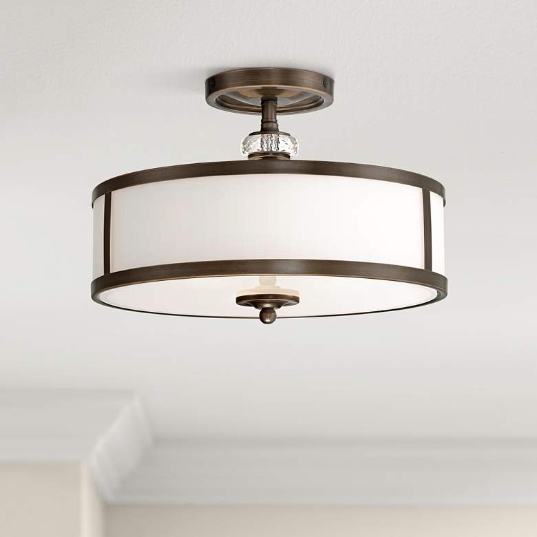 Image 1 Thorndale 15 inch Wide Dark Noble Bronze Ceiling Light