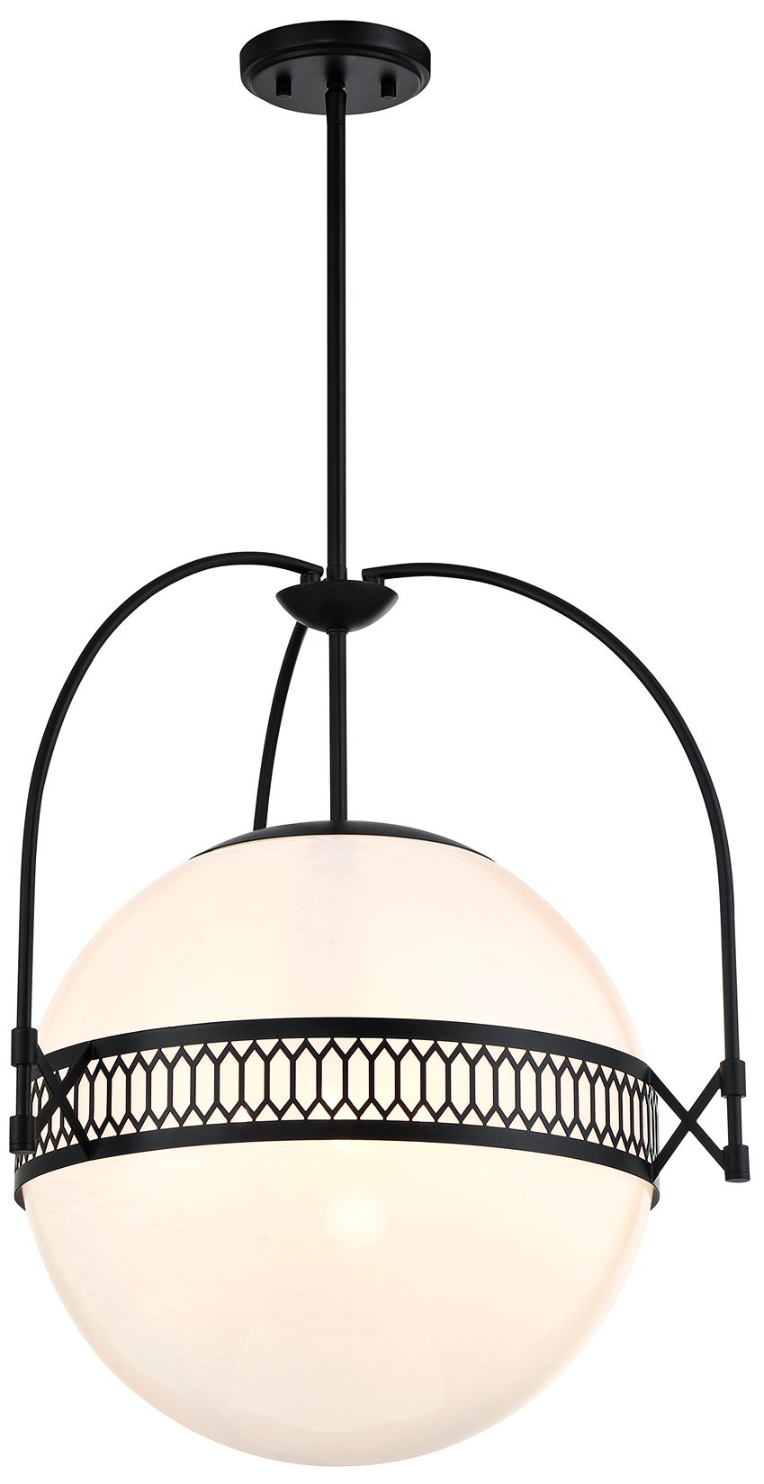 Image 4 Thornhill 3-Light Pendant in Matte Black more views