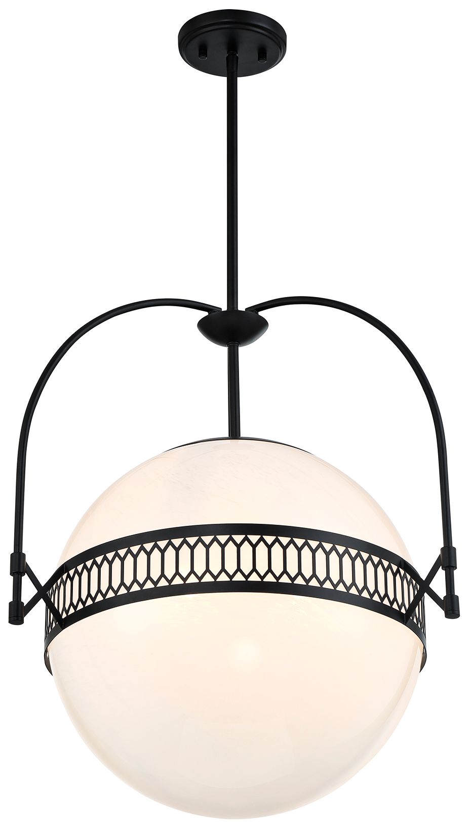 Image 5 Thornhill 3-Light Pendant in Matte Black more views