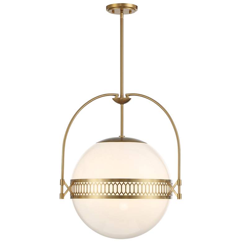 Image 1 Thornhill 3-Light Pendant in Warm Brass