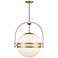 Thornhill 3-Light Pendant in Warm Brass