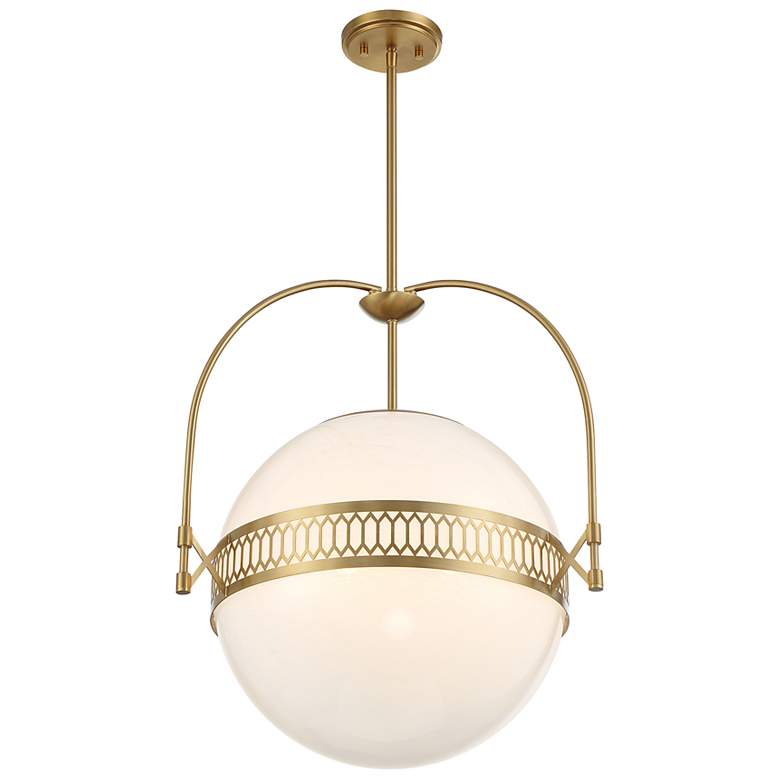 Image 4 Thornhill 3-Light Pendant in Warm Brass more views