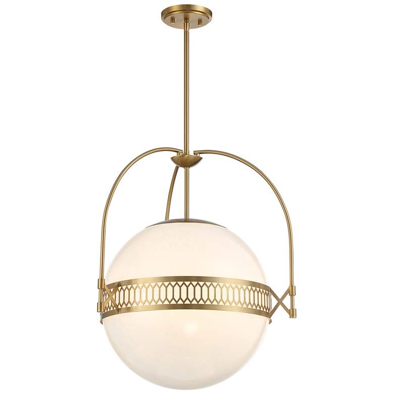 Image 5 Thornhill 3-Light Pendant in Warm Brass more views