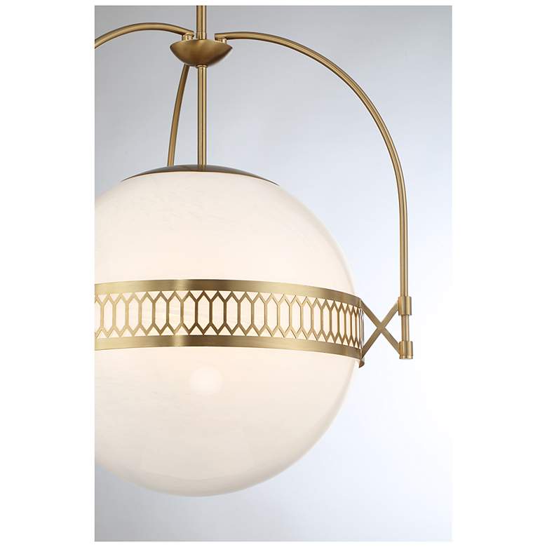 Image 6 Thornhill 3-Light Pendant in Warm Brass more views