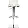Thornley Gas Lift White Bonded Leather Bar Stool