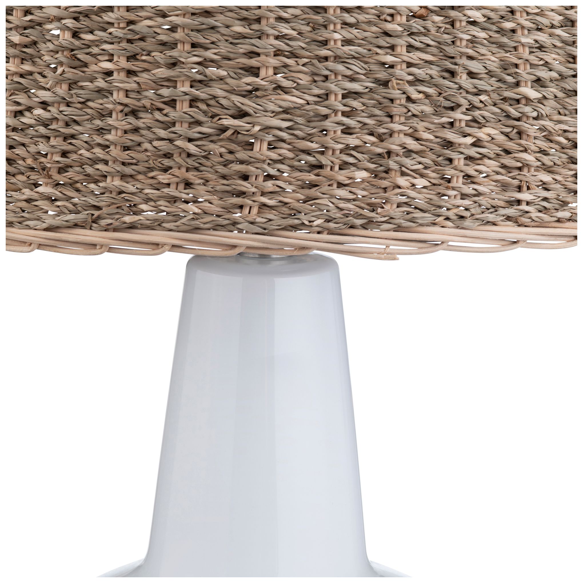 Image 3 Thornwood Ceramic and Rattan Table Lamp more views