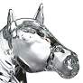 2_Thoroughbred 9 1/2" High Glass Horse Head Animal Sculpture more views