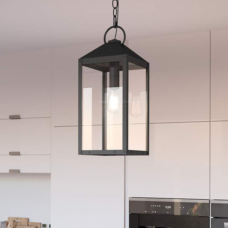 Image 1 Thorpe 1-Lt Mottled Black Mini Pendant