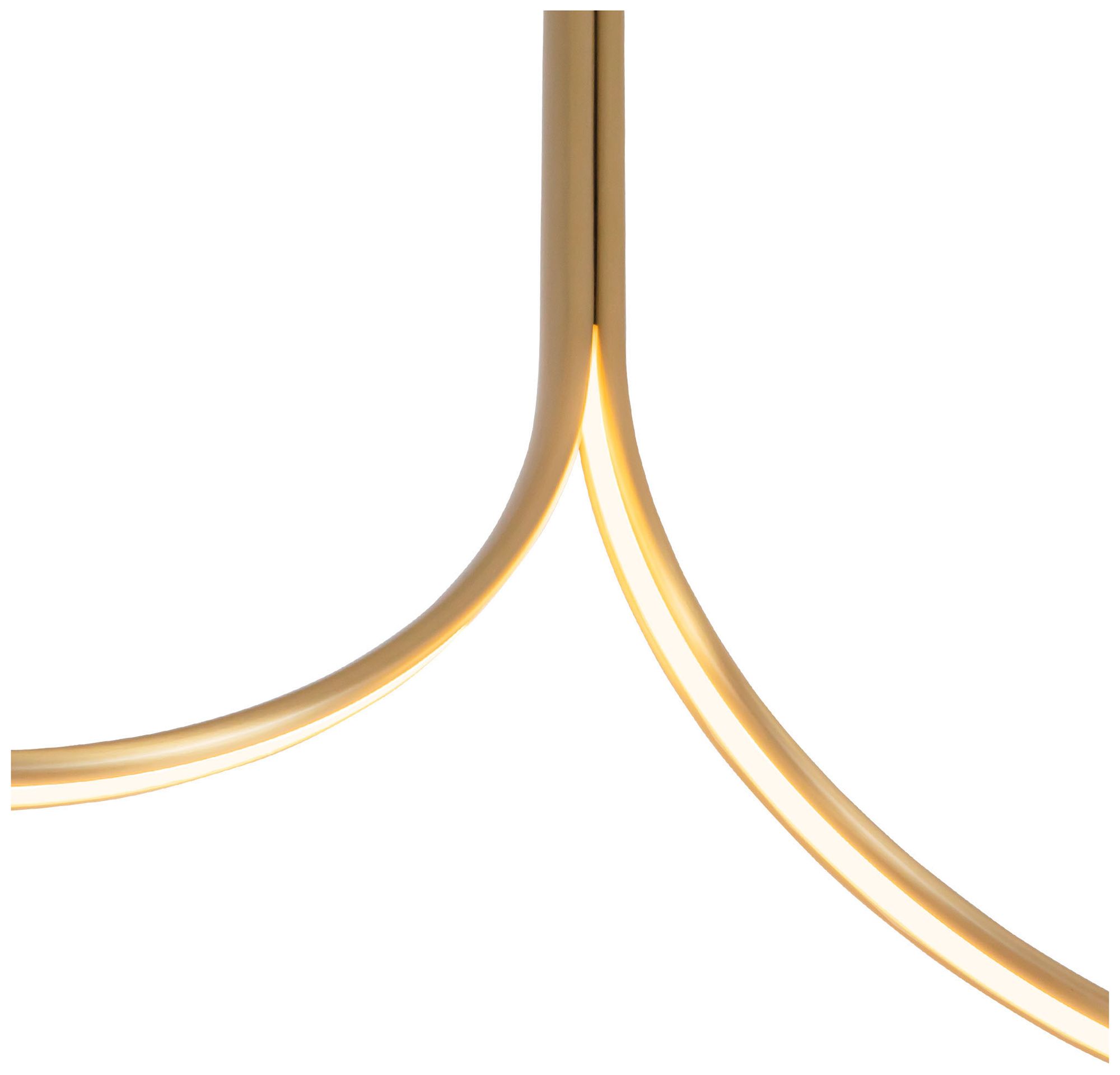 Image 2 Thread 5-ft Brushed Gold dimmable LED Linear Pendant more views