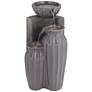 Thumbnail2 of Three Bowls 26 1/2"H Dark Gray Three-Tier Outdoor LED Floor Fountain