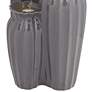6_Three Bowls 26 1/2"H Dark Gray Three-Tier Outdoor LED Floor Fountain more views