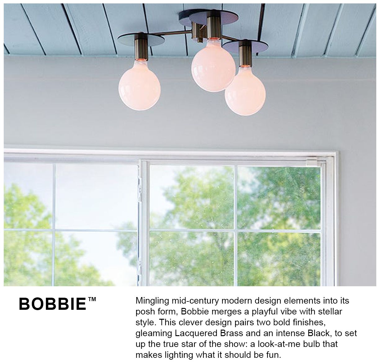 Three Light Semi-Flush Mount