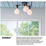 Three Light Semi-Flush Mount