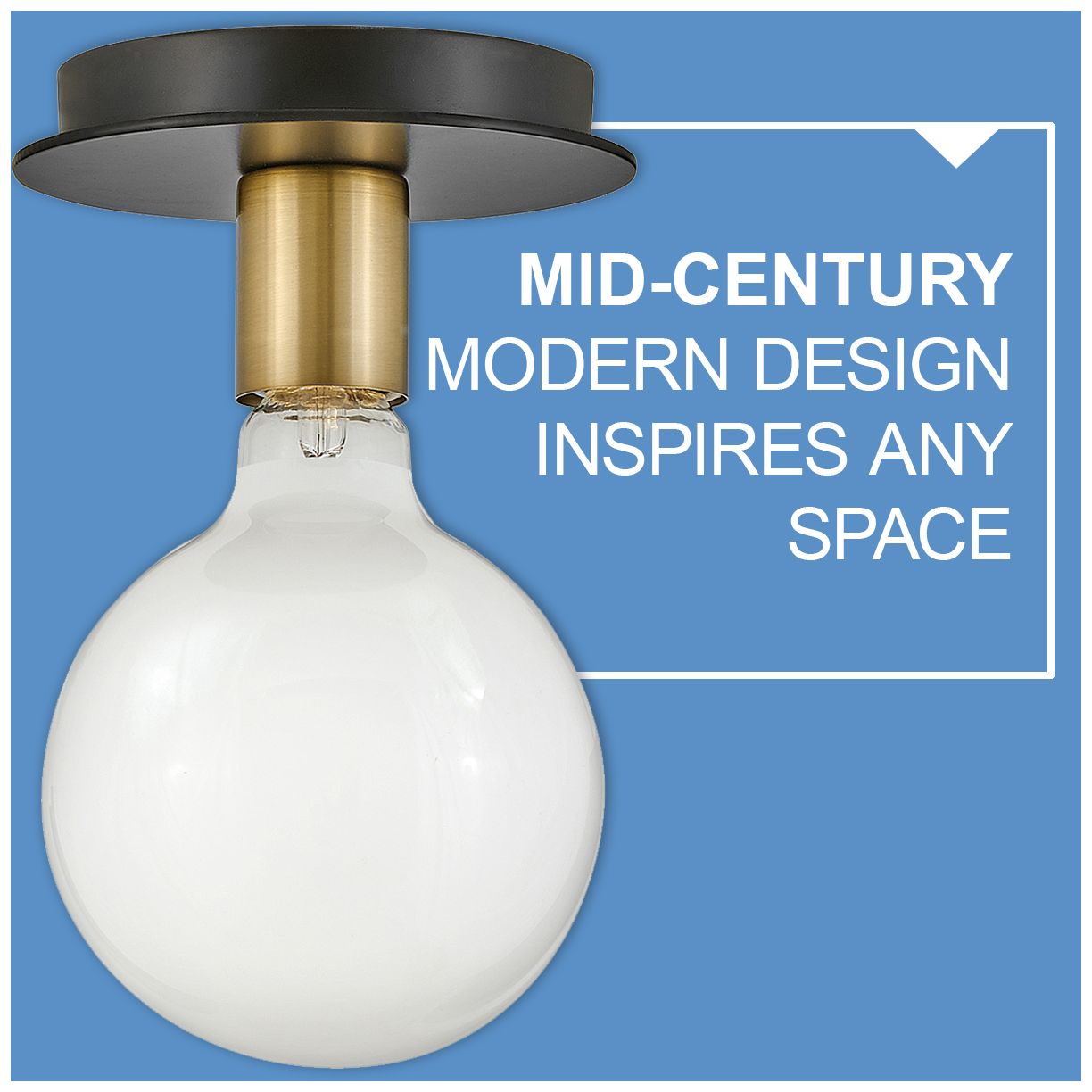 Three Light Semi-Flush Mount