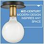 Three Light Semi-Flush Mount