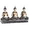 Three Sitting Buddhas Votive Candle Holder