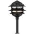 Three-Tier Pagoda 11" High Black Modern LED Landscape Path Light