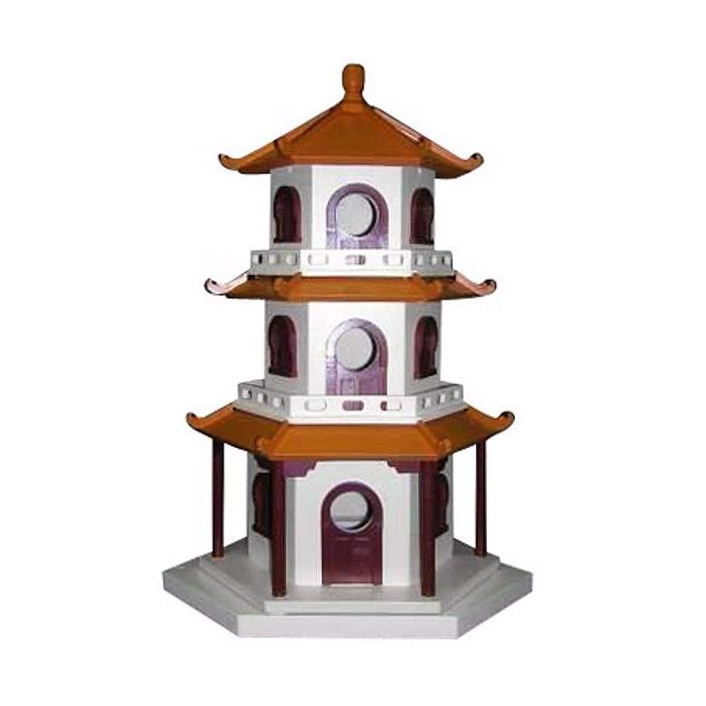 Image 1 Three-Tiered Pagoda Bird House
