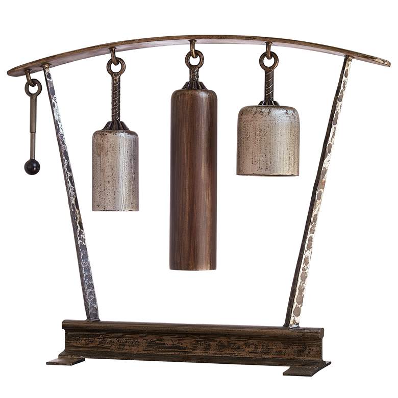 Image 1 Three Tone 36 1/2" Wide Musical Gong Chimes